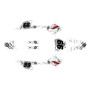 honda crf-e2 graphics kit 2022-2026 predator series white