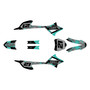 honda crf-e2 graphics kit 2022-2026 semperfi series teal