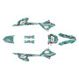 honda crf-e2 graphics kit 2022-2026 snagged series teal