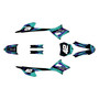 honda crf-e2 graphics kit 2022-2026 whiplash series teal-shift
