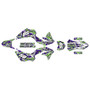 kawasaki klx230r graphics kit 2020-2024 snagged series purple