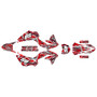 kawasaki klx230r graphics kit 2020-2024 snagged series red