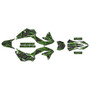 kawasaki klx230r graphics kit 2020-2024 snagged series green-shift