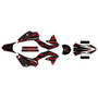 kawasaki klx230r graphics kit 2020-2024 twitch series red