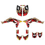 honda trx450r graphics kit 2004-2005 throwback series tan