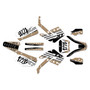 honda cr250 graphics kit 2000-2001 usa series tan