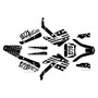 honda cr250 graphics kit 2000-2001 usa series white