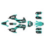 husqvarna tc50 graphics kit 2017-2018 warrior series teal