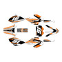 honda xr80-xr100 graphics kit 2001-2003 coil series orange