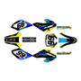 honda xr80-xr100 graphics kit 2001-2003 division series yellow