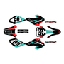 honda xr80-xr100 graphics kit 2001-2003 division series teal