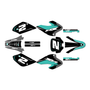 honda xr80-xr100 graphics kit 2001-2003 lightning series teal