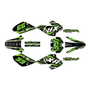 honda xr80-xr100 graphics kit 2001-2003 prime series green
