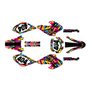 honda xr80-xr100 graphics kit 2001-2003 shatter series magenta