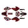 honda xr80-xr100 graphics kit 2001-2003 shatter series red