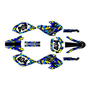 honda xr80-xr100 graphics kit 2001-2003 shatter series blue