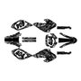 honda xr80-xr100 graphics kit 2001-2003 shatter series white