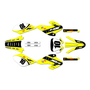 honda xr80-xr100 graphics kit 2001-2003 speed series yellow