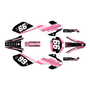 honda xr80-xr100 graphics kit 2001-2003 viper series pink