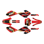 honda xr80-xr100 graphics kit 2001-2003 warrior series gold