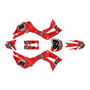 honda crf110f graphics kit 2019-2026 predator series red