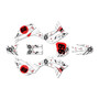 honda crf110f graphics kit 2019-2026 predator series red-shift