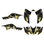 honda trx400ex graphics kit 2008-2016 throwback series gold