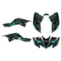 honda trx400ex graphics kit 2008-2016 twitch series teal