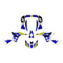 honda trx90 graphics kit 1993-2005 throwback series blue