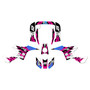 honda trx90 graphics kit 1993-2005 throwback series magenta
