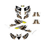 honda trx90 graphics kit 2006-2026 throwback series tan