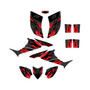 honda trx90 graphics kit 2006-2026 throwback series red-shift