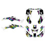 honda trx250ex graphics kit 2001-2004 throwback series rainbow