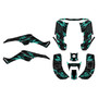 honda trx250ex graphics kit 2001-2004 twitch series teal