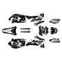 yamaha yz250f graphics kit 2006-2007 lethal series white