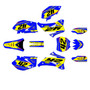 yamaha yz250f graphics kit 2008-2009 lethal series yellow