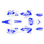 yamaha yz250f graphics kit 2008-2009 lethal series blue-shift