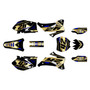 yamaha yz250f graphics kit 2008-2009 lethal series gold
