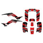 honda trx250r graphics kit all years split series red