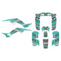 honda trx250r graphics kit all years split series teal