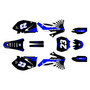 yamaha yz450f graphics kit 2006-2007 fh series blue