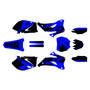 yamaha yz450f graphics kit 2006-2007 legend series blue-shift