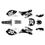 yamaha yz450f graphics kit 2006-2007 spear series white