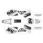 yamaha yz450f graphics kit 2006-2007 split series white
