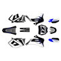 yamaha yz450f graphics kit 2006-2007 stellar series blue