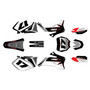 yamaha yz450f graphics kit 2006-2007 stellar series red