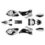 yamaha yz450f graphics kit 2006-2007 turbo series white