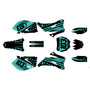 yamaha yz450f graphics kit 2006-2007 usa series teal
