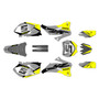 yamaha yz450f graphics kit 2006-2007 venom series yellow