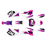 yamaha yz450f graphics kit 2006-2007 vintage series magenta